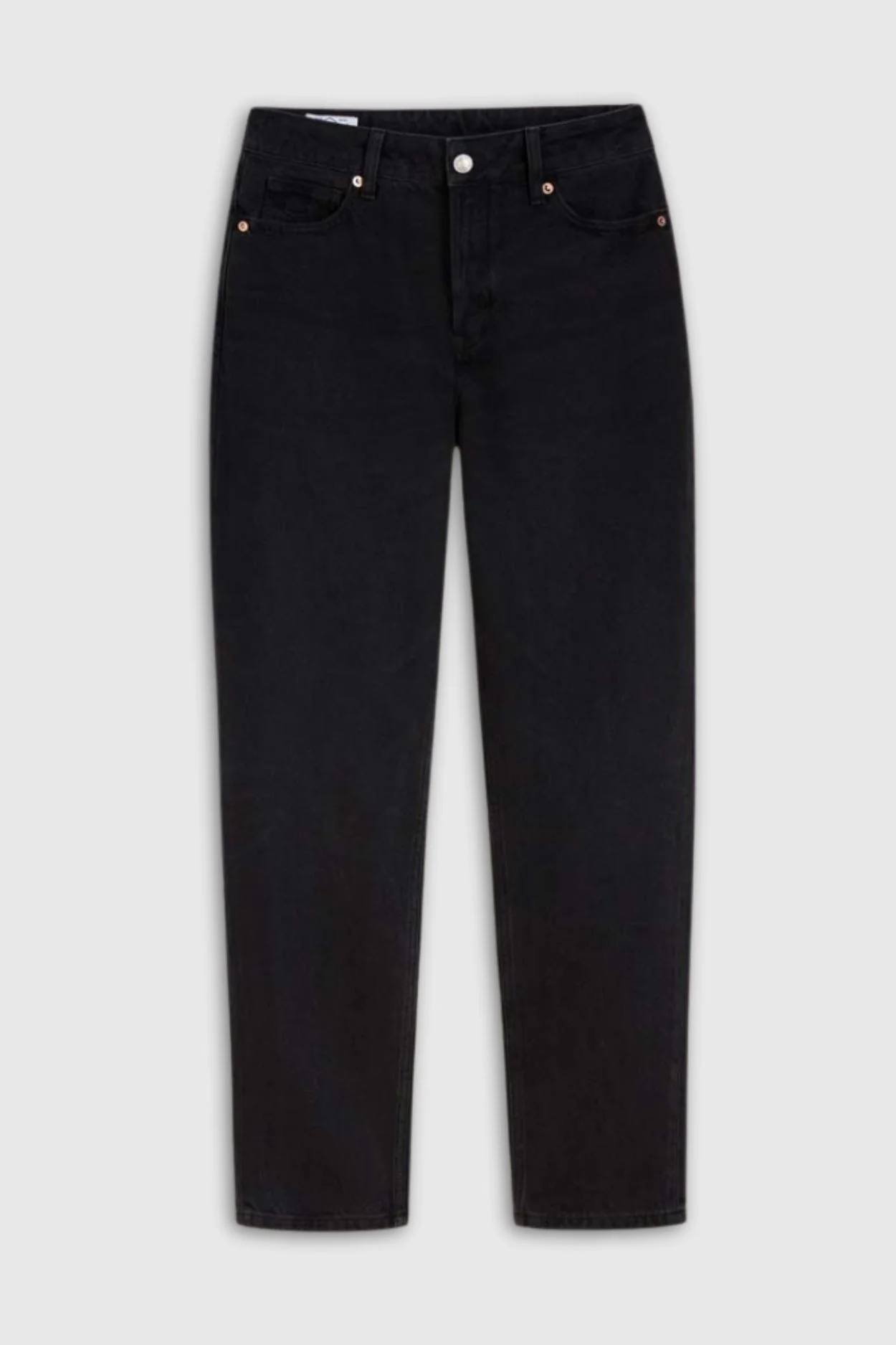 CAROLINE CROPPED | ECO RECYCLED BLACK WORN - Image 2