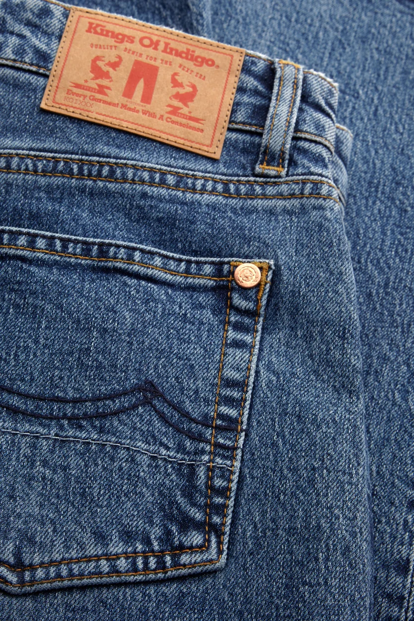 CAROLINE CROPPED STRETCH | ECO XAVIER BLUE MARBLE - Image 6