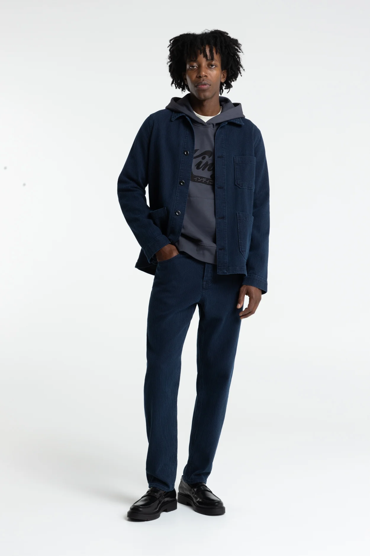 DUNCAN | MID INDIGO CORD - Image 5