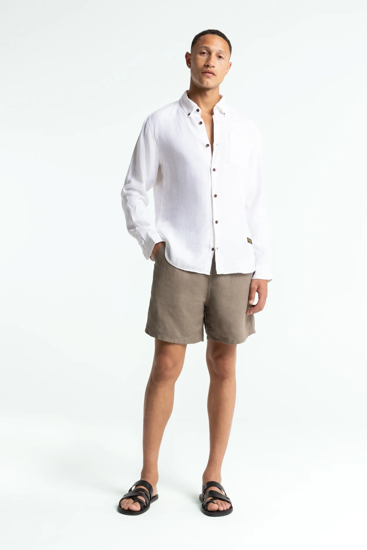 ENDA POCKET | OPTICAL WHITE LINEN - Image 3